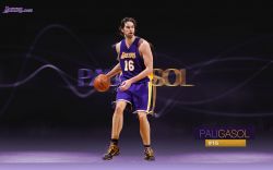 Pau Gasol LA Lakers Widescreen