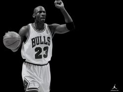 Michael Jordan Black White 