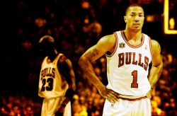 Derrick Rose And MJ Widescreen