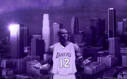 Dwight Howard LA Lakers Uniform Widescreen