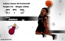 LeBron James Drawn Dunk Widescreen