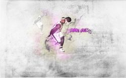 LeBron James Dribbling Widescreen
