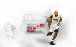 LeBron James Miami Heat Widescreen