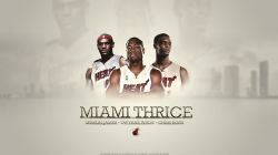 LeBron Wade Bosh Miami Heat Widescreen