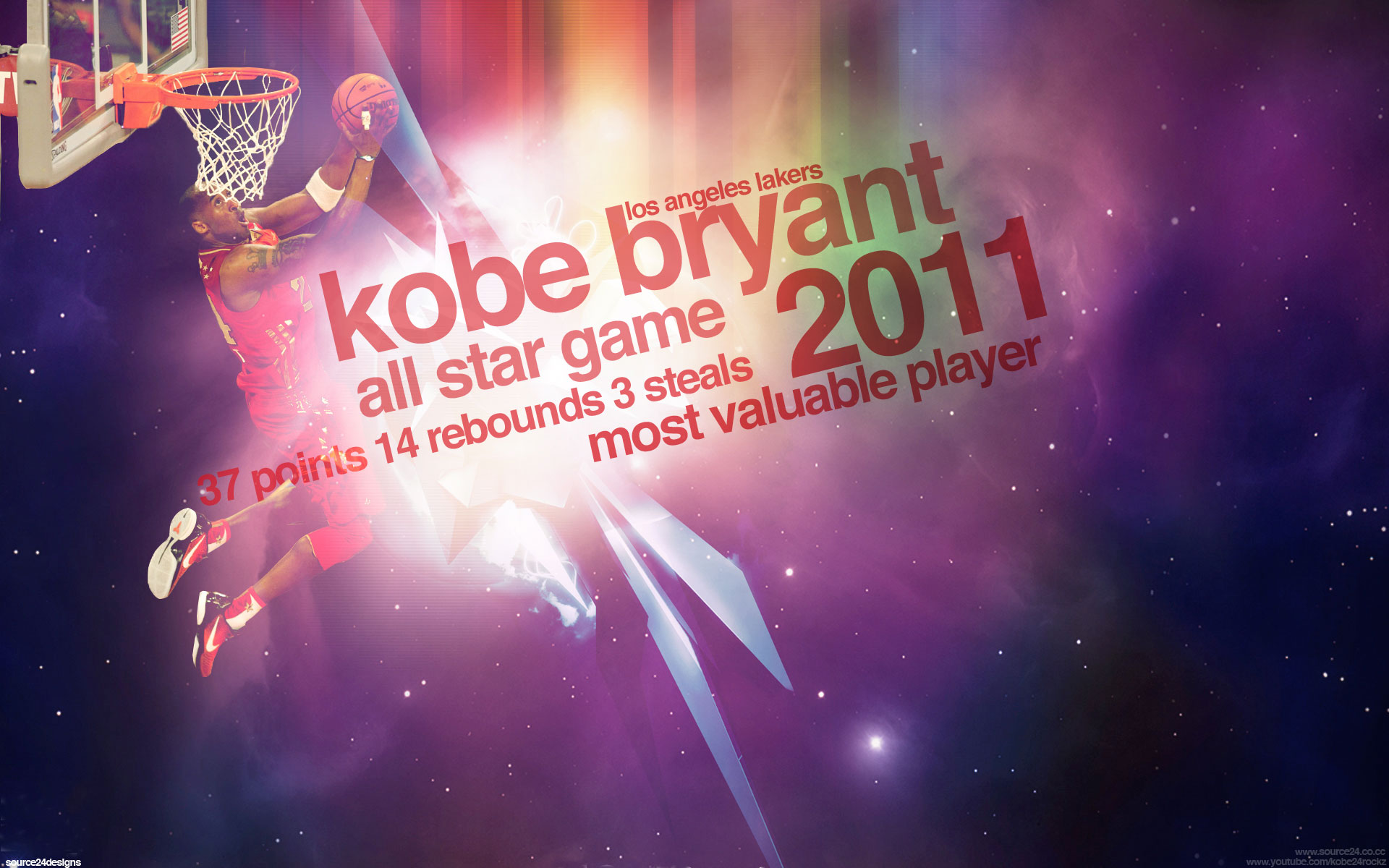 Kobe Bryant 2011 NBA All-Star MVP Widescreen wallpaper