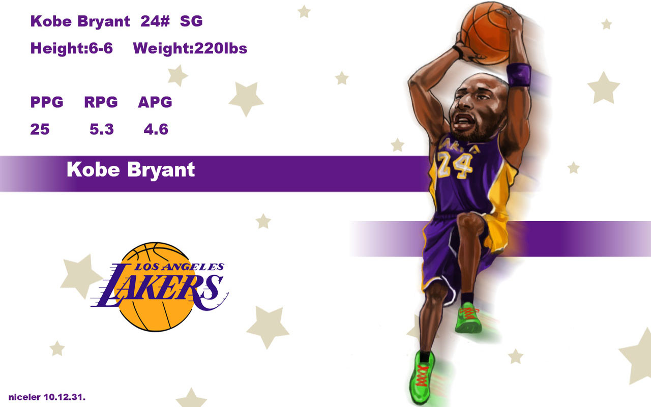 Kobe Bryant Drawn Widescreen