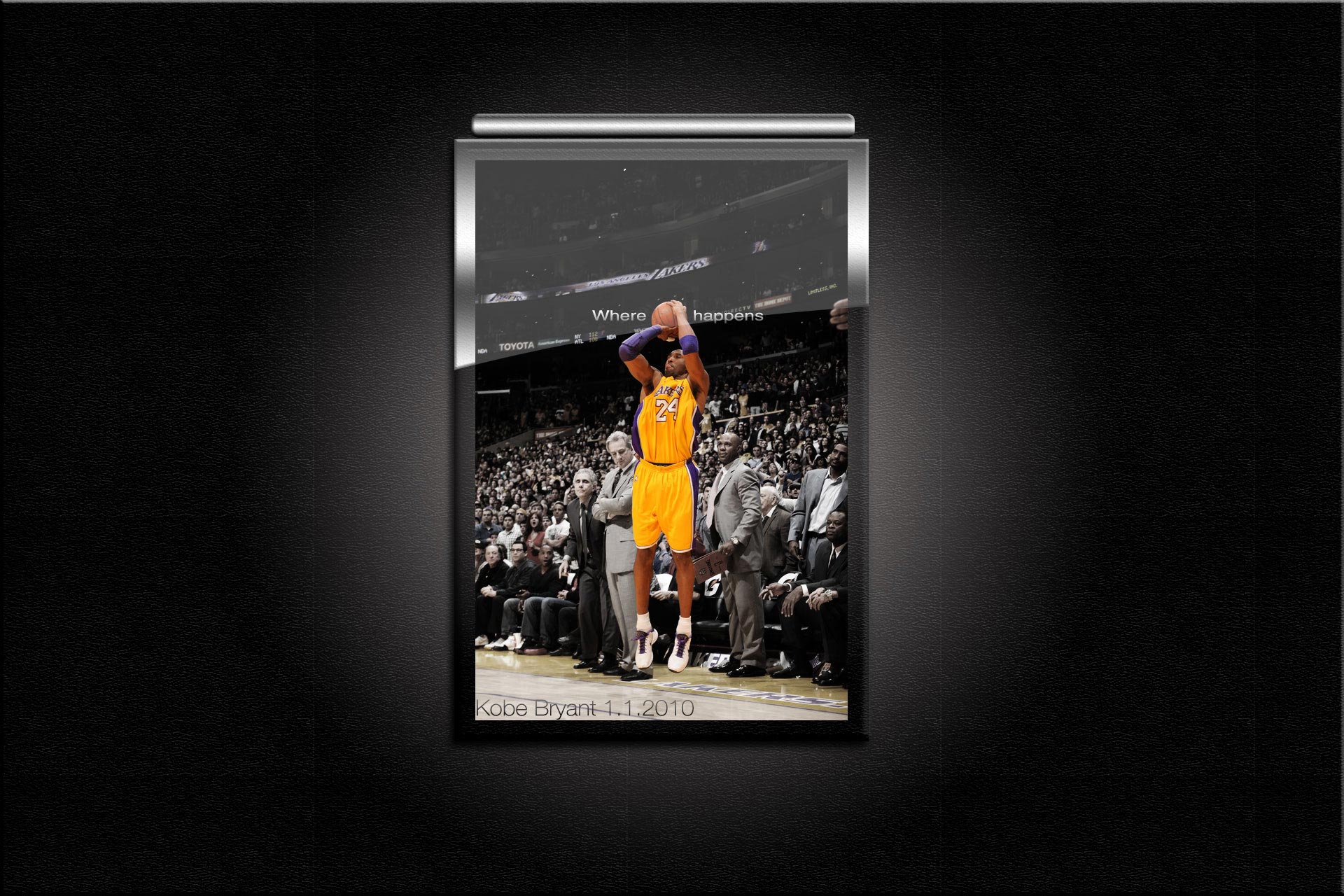 Kobe Bryant Game Winner 1.1.2010. wallpaper